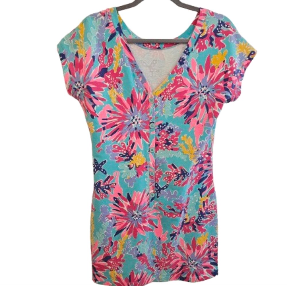 Lilly Pulitzer  Anastasia Dress Trippin and Sippin - Picture 2 of 7